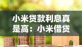 小米贷款利息真是高：小米借贷利率为何居高不下