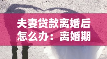 夫妻贷款离婚后怎么办：离婚期间共同债务如何分割处理