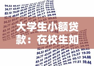 大学生小额贷款：在校生如何申请低额度资金支持
