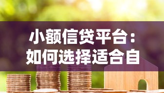 小额信贷平台：如何选择适合自己的微额借款渠道