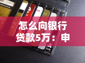 怎么向银行贷款5万：申请5万元银行贷款需要哪些条件