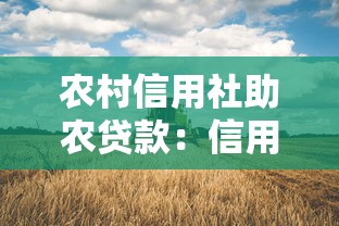 农村信用社助农贷款：信用社如何支持农民获取贷款