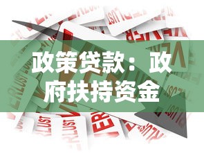 政策贷款：政府扶持资金如何申请