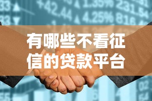 有哪些不看征信的贷款平台：哪些贷款平台不查征信记录