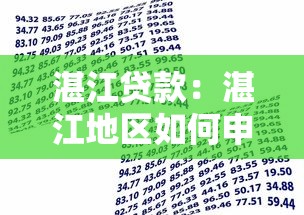 湛江贷款：湛江地区如何申请低息借款
