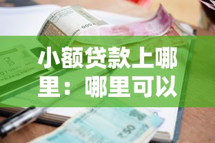 小额贷款上哪里：哪里可以申请小额贷款
