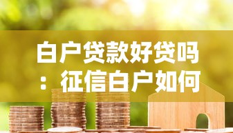 白户贷款好贷吗：征信白户如何成功申请贷款