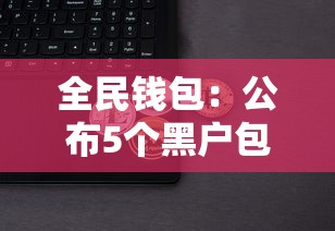 全民钱包：公布5个黑户包下的口子
