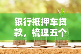 银行抵押车贷款，梳理五个15岁贷款平台