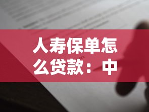 人寿保单怎么贷款：中国人寿保单如何申请借款