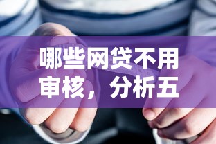 哪些网贷不用审核，分析五个2025最新有什么正规的贷款平台