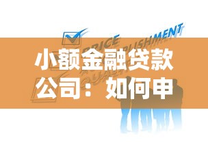 小额金融贷款公司：如何申请小额贷款服务