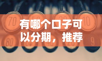 有哪个口子可以分期，推荐五个2025最新那些平台60—65岁可以借钱
