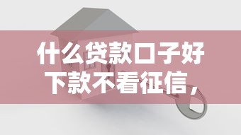 什么贷款口子好下款不看征信，五大2025最新2025专门给黑户放款的平台