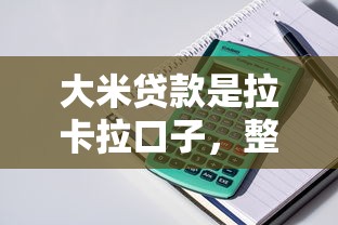 大米贷款是拉卡拉口子，整理五个2025最新有信用卡就能贷款的平台