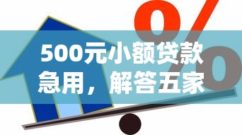 500元小额贷款急用，解答五家2025最新六十五岁以上借款平台