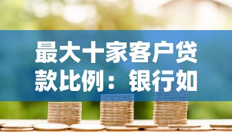 最大十家客户贷款比例：银行如何控制对核心客户的信贷集中度