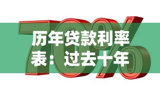 历年贷款利率表：过去十年贷款利率变化趋势如何