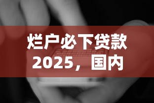 烂户必下贷款2025，国内五大2025最新贷款推广平台
