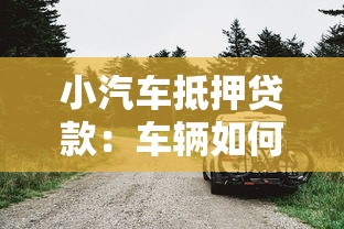小汽车抵押贷款：车辆如何快速办理抵押获取资金