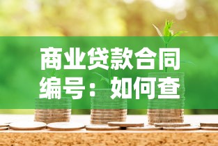 商业贷款合同编号：如何查询贷款协议的专属代码
