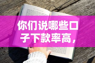 你们说哪些口子下款率高，省内五个2025最新平台不看征信不看负债好下款