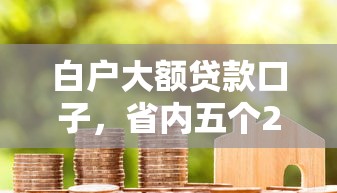 白户大额贷款口子，省内五个2025最新比较容易过的贷款平台
