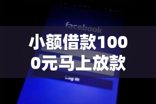 小额借款1000元马上放款不查征信，分析五个2025最新黑到不能再黑都能下款的口子