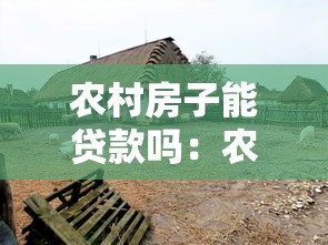 农村房子能贷款吗：农村住宅能否申请抵押贷款