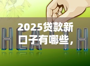 2025贷款新口子有哪些，阐述5家2025最新黑户小贷平台好借款