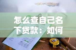 怎么查自己名下贷款：如何快速核查个人贷款记录