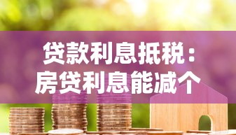 贷款利息抵税：房贷利息能减个税吗