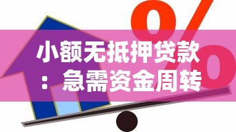 小额无抵押贷款：急需资金周转如何快速申请小额借款