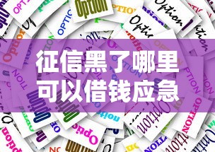 征信黑了哪里可以借钱应急正规点的平台，归纳5个2025最新容易通过的网贷平台