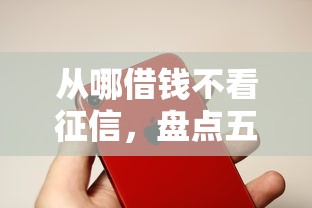 从哪借钱不看征信，盘点五个2025最新苹果手机贷款平台