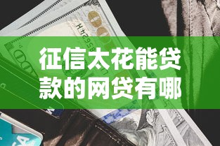 征信太花能贷款的网贷有哪些，分析五个2025最新网贷平台利息