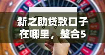 新之助贷款口子在哪里，整合5个2025最新通过率高的贷款平台