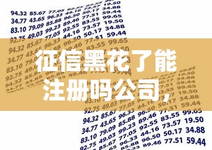 征信黑花了能注册吗公司，国内五大2025最新借款平台贷款好通过