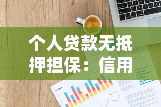 个人贷款无抵押担保：信用贷款如何快速申请
