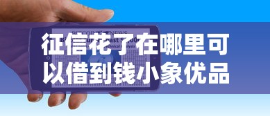 征信花了在哪里可以借到钱小象优品，探讨五款2025最新65岁稳放款口子正规网贷
