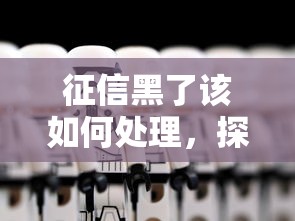 征信黑了该如何处理，探讨五款2025最新贷款撸口子