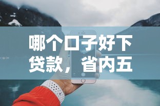 哪个口子好下贷款，省内五个2025最新微信上正规借钱平台