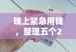 晚上紧急用钱，整理五个2025最新到底什么软件可以借钱黑户