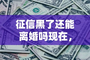 征信黑了还能离婚吗现在，省内五个2025最新网贷平台排行榜