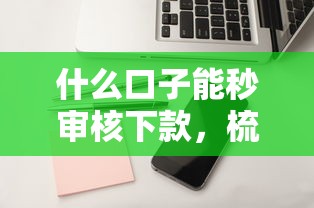 什么口子能秒审核下款，梳理5个2025最新正规苹果id贷口子