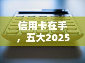 信用卡在手，五大2025最新大老黑能下款的口子