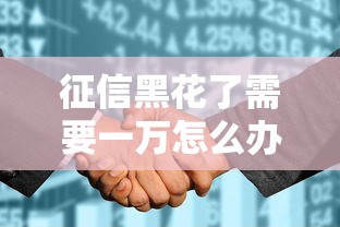 征信黑花了需要一万怎么办，例举5个2025最新黑征信口子