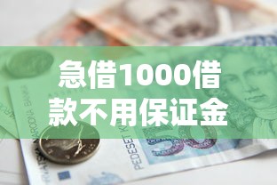 急借1000借款不用保证金的平台，解答五家2025最新网贷中介平台