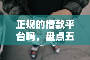 正规的借款平台吗，盘点五个2025最新容易通过的网贷平台
