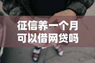 征信养一个月可以借网贷吗，介绍五个2025最新好批的小额贷款平台